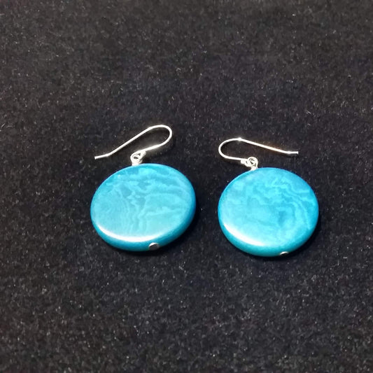 Big Moon Earrings – Vegetable Ivory & Sterling Silver