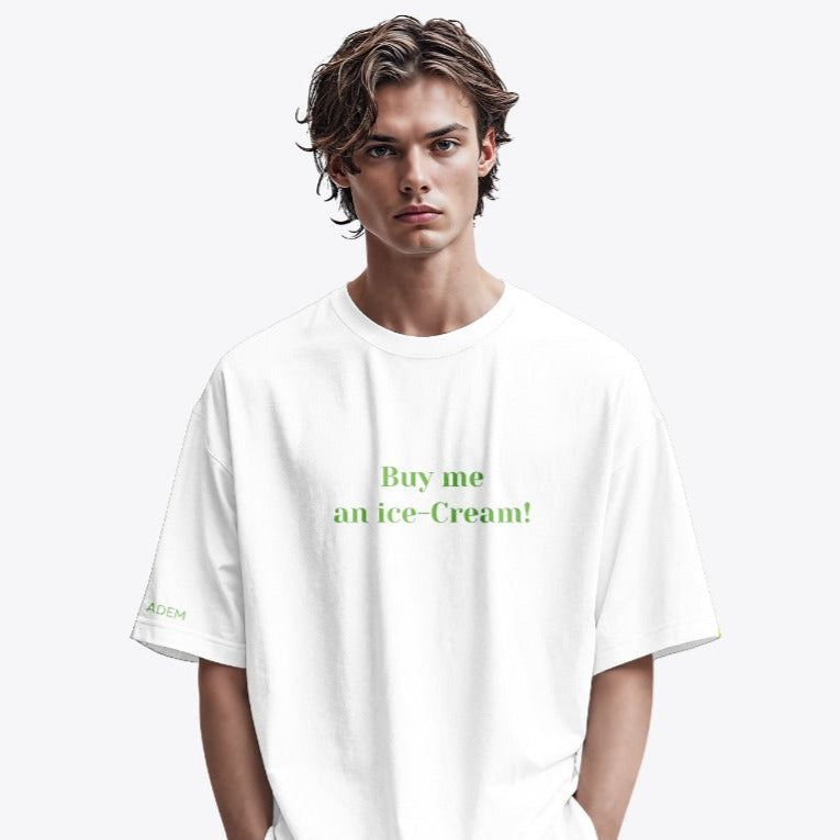 Limited Edition Organic Cotton "Buy Me An Ice-Cream" T-Shirt - Designed & Printed in London