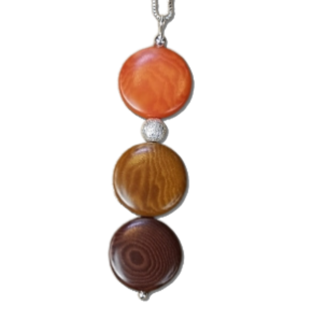 Seasons Necklace – 3-Piece Vertical Vegetable Ivory