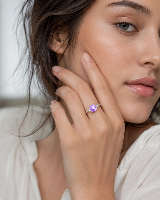 Swivel Ring in Sterling Silver – Handmade Rotating Ring