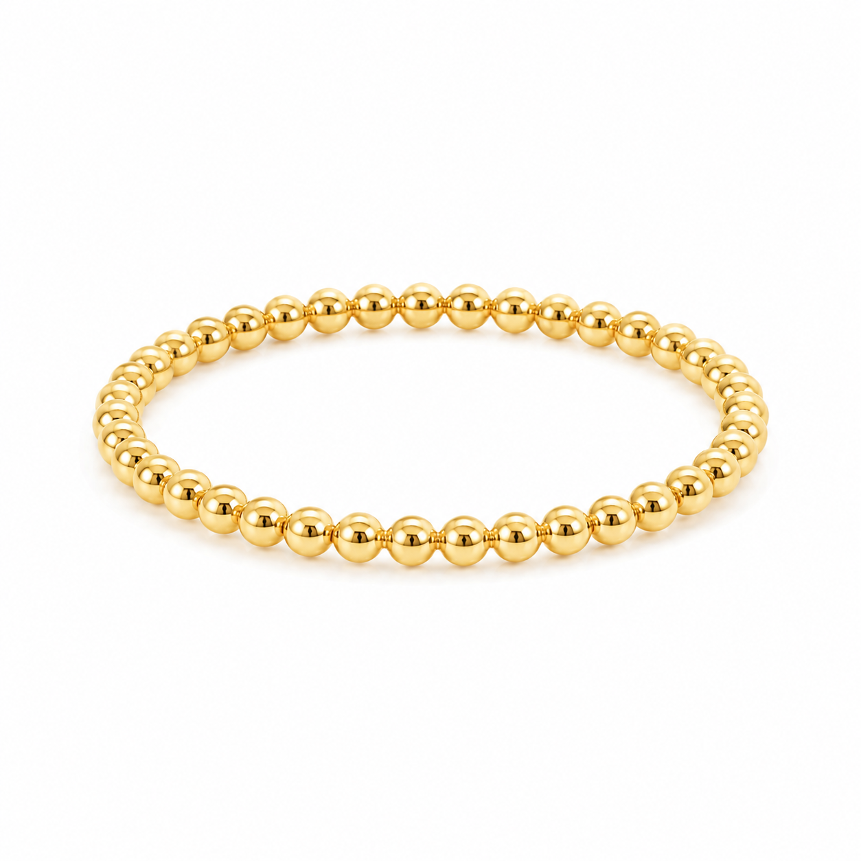 1.5mm Beaded 14ct Gold-filled Stackable Ring