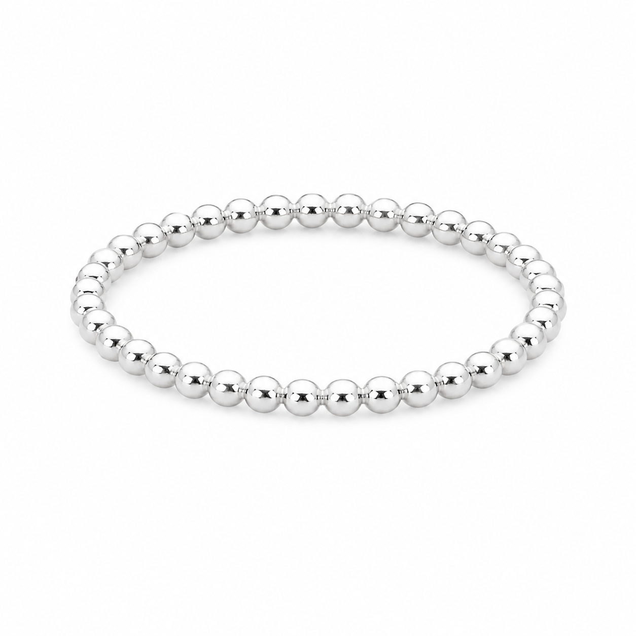 1.5mm Beaded Sterling Silver Stackable Ring