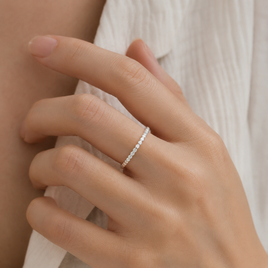 Pebble Ring in Sterling Silver