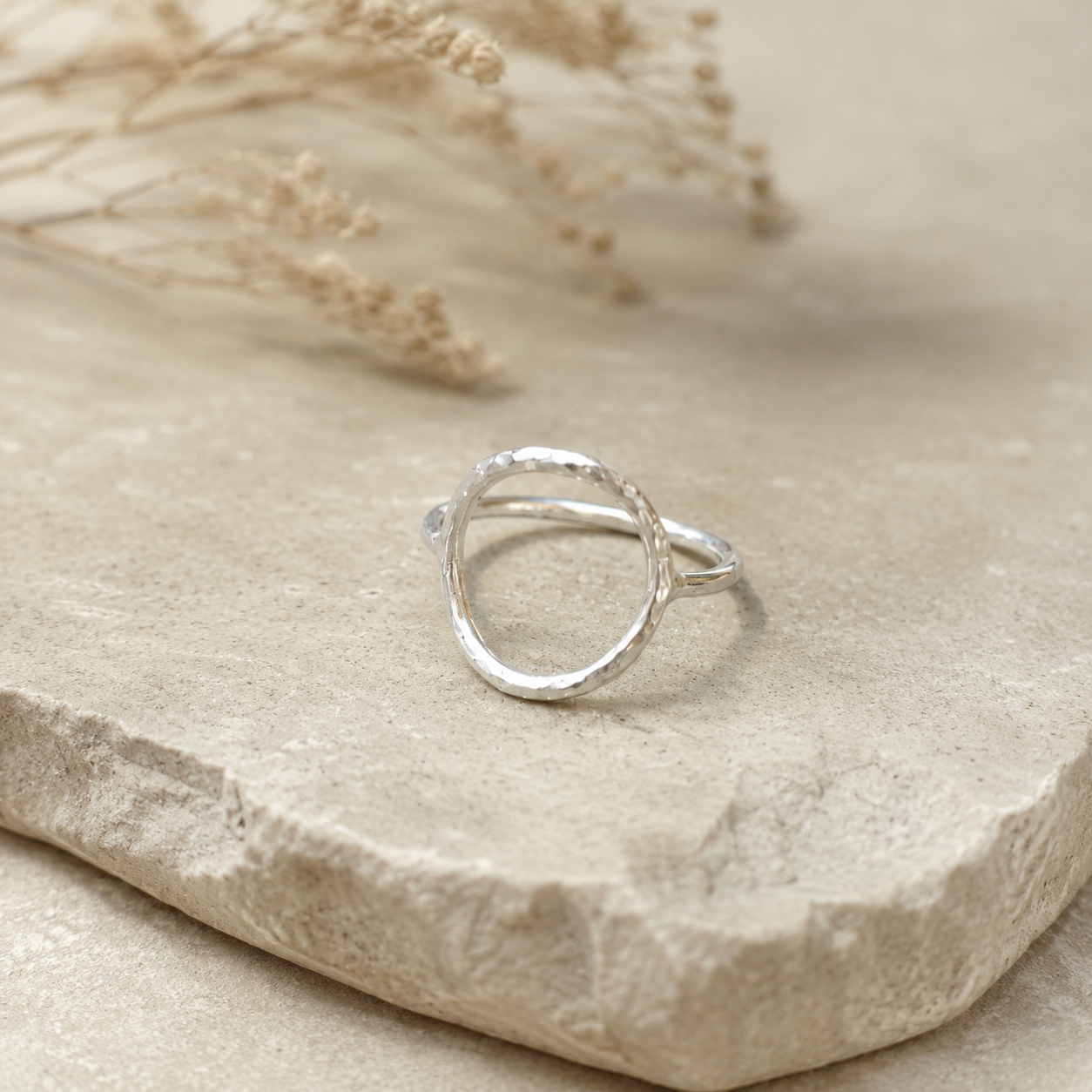Halo Ring in Sterling Silver