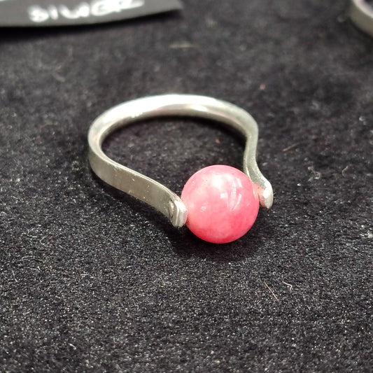 Swivel Ring in Sterling Silver – Handmade Rotating Ring