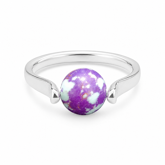 Swivel Ring in Sterling Silver – Handmade Rotating Ring