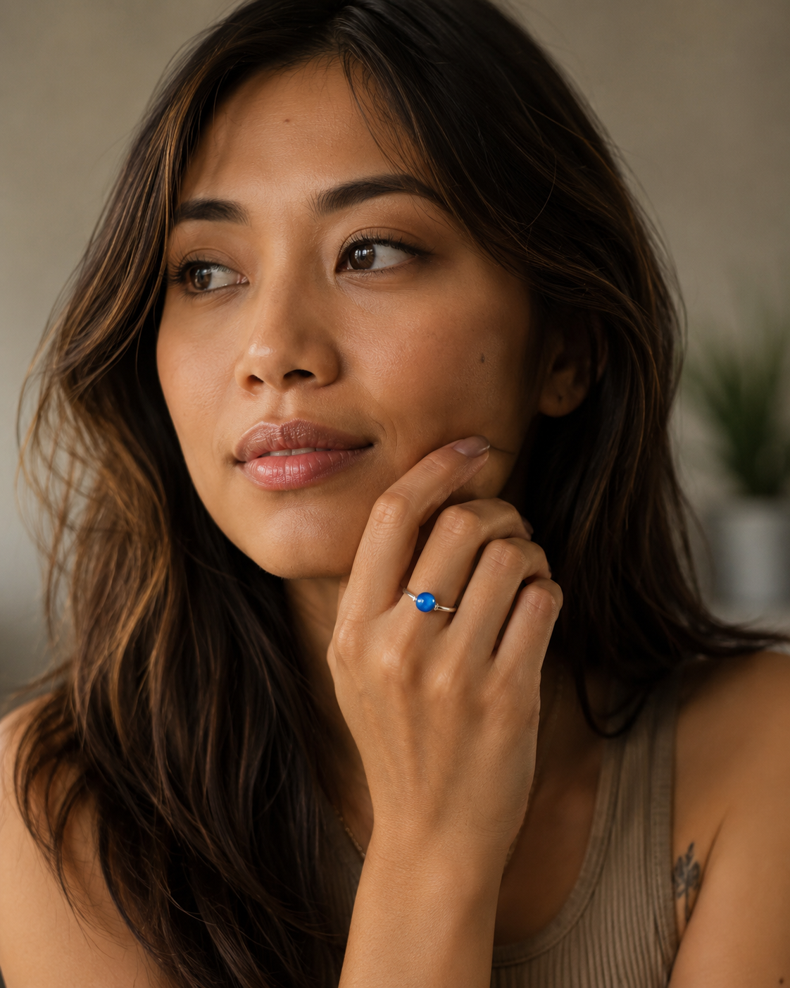 Swivel Ring in Sterling Silver – Handmade Rotating Ring