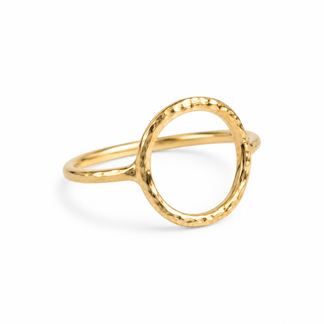 Halo Ring in Gold-filled