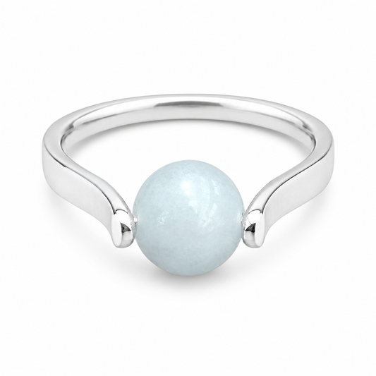 Swivel Ring in Sterling Silver – Handmade Rotating Ring