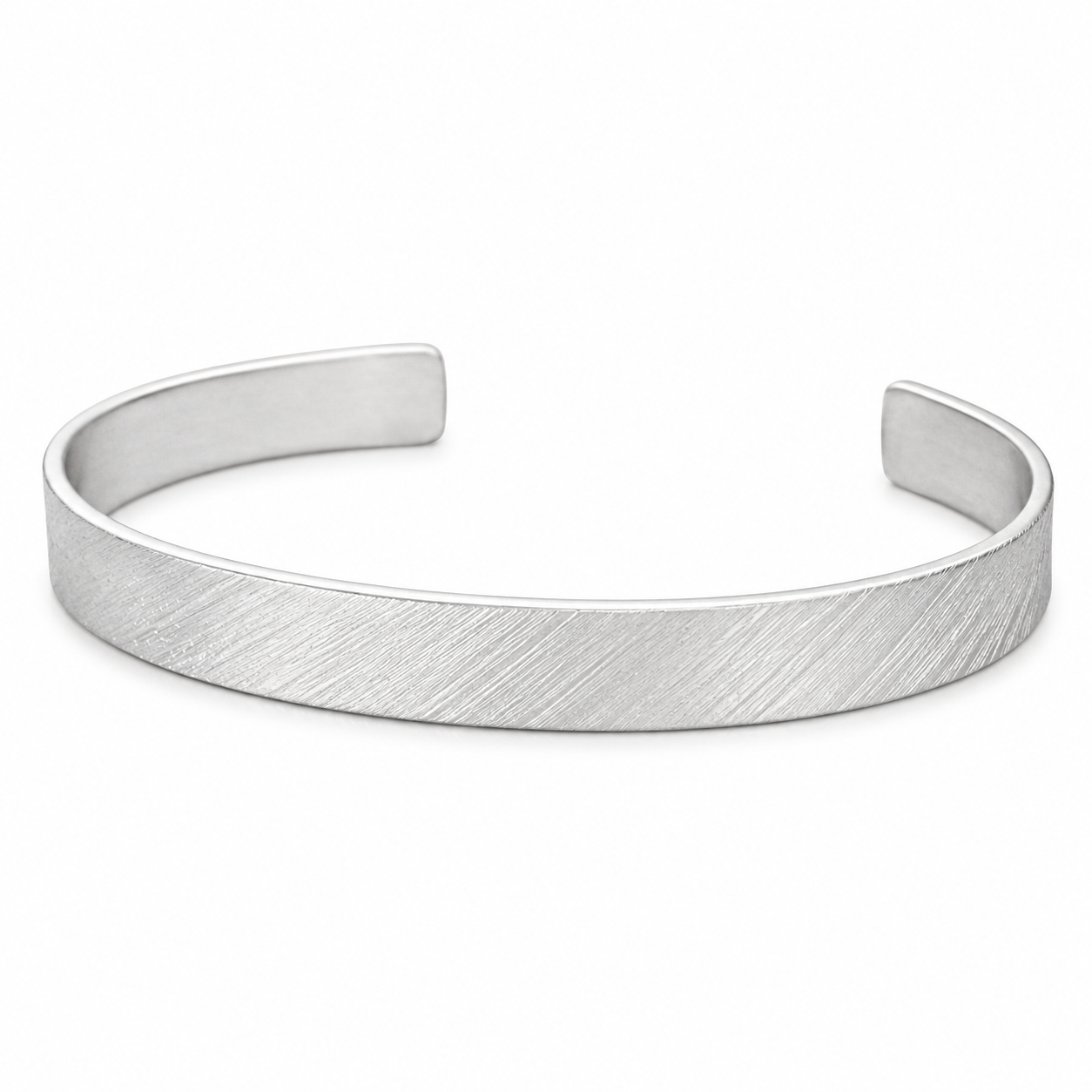 Rain Open Bangle in Sterling Silver