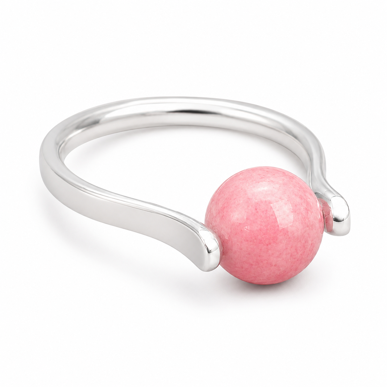 Swivel Ring in Sterling Silver – Handmade Rotating Ring